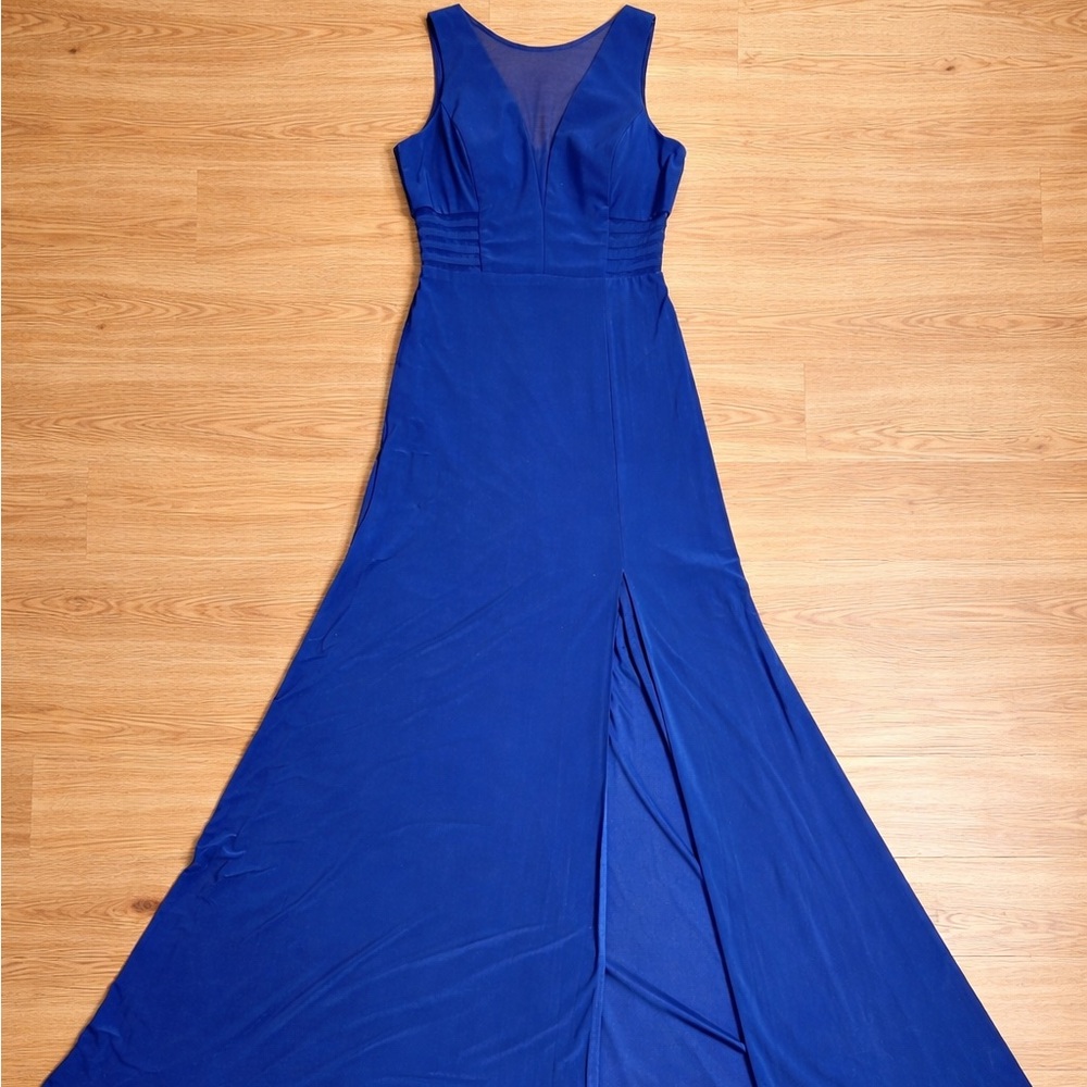 Morgan & Co. Royal Blue High Low Dress